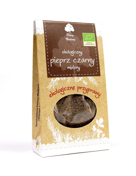 PIEPRZ CZARNY MIELONY BIO 50 g - DARY NATURY
