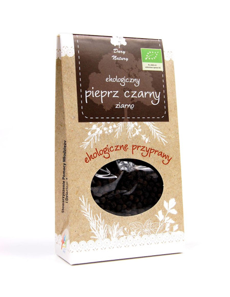PIEPRZ CZARNY ZIARNISTY BIO 50 g - DARY NATURY