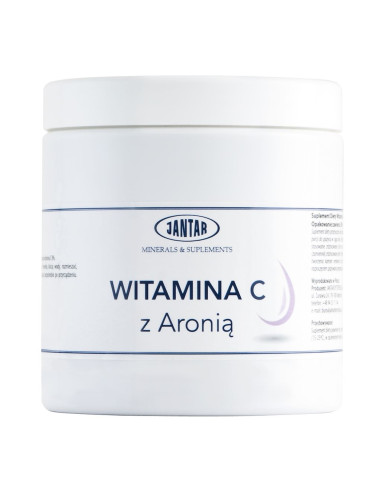 WITAMINA C Z ARONIĄ W PROSZKU (1000 mg) 500 g - JANTAR