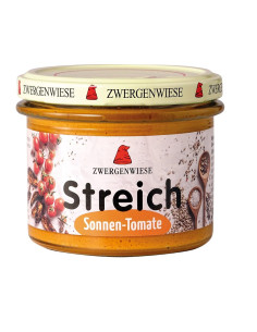 PASTA SŁONECZNIKOWA Z SUSZONYMI POMIDORAMI BEZGLUTENOWA BIO 180 g - ZWERGENWIESE