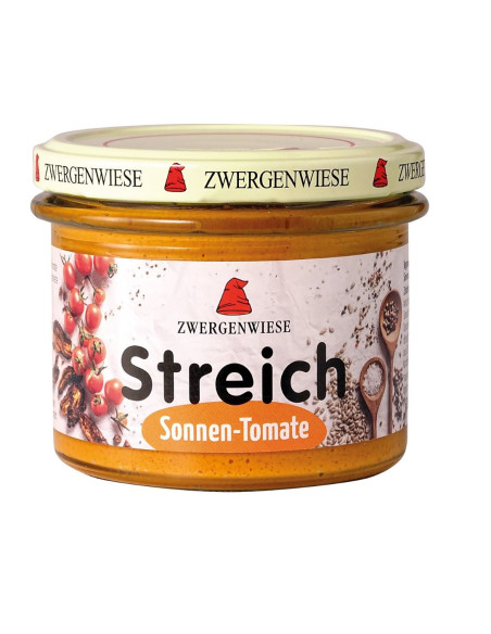 PASTA SŁONECZNIKOWA Z SUSZONYMI POMIDORAMI BEZGLUTENOWA BIO 180 g - ZWERGENWIESE