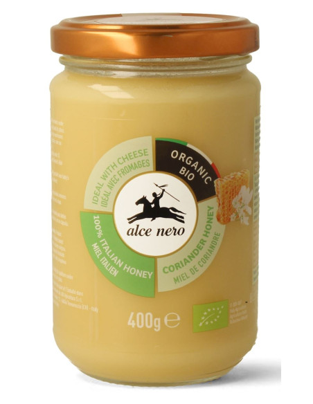 MIÓD Z KOLENDRY BIO 400 g - ALCE NERO