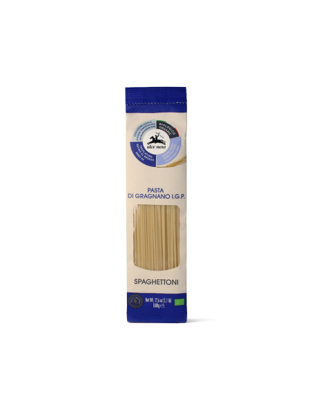 MAKARON (SEMOLINOWY - PASTA DI GRAGNANO) SPAGHETTONI BIO 500 g - ALCE NERO