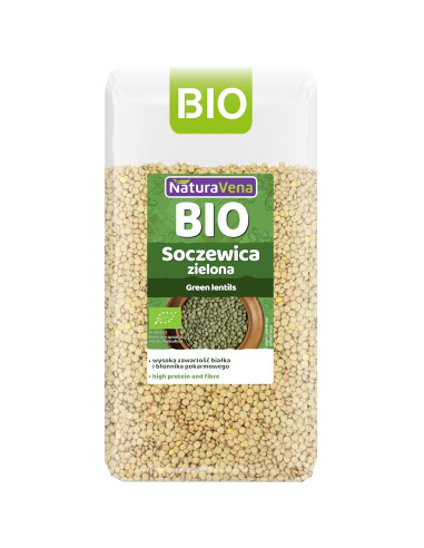 SOCZEWICA ZIELONA BIO 400 g - NATURAVENA