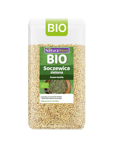 SOCZEWICA ZIELONA BIO 400 g - NATURAVENA