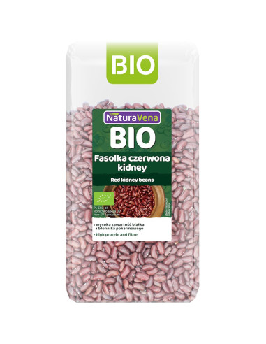 FASOLKA CZERWONA KIDNEY BIO 400 g - NATURAVENA