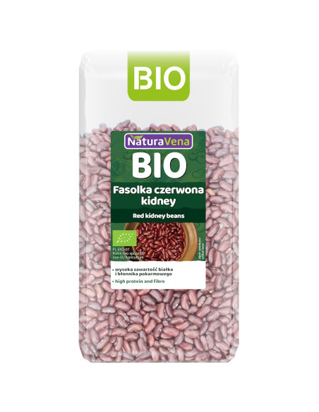 FASOLKA CZERWONA KIDNEY BIO 400 g - NATURAVENA