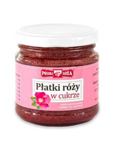 PŁATKI RÓŻY W CUKRZE 220 g - POLSKA RÓŻA