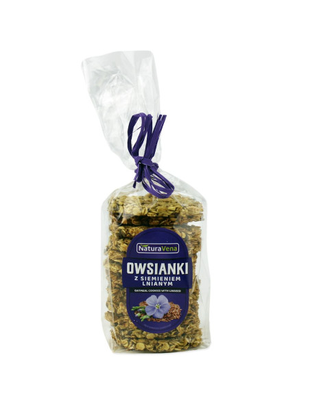 CIASTKA OWSIANKI Z SIEMIENIEM LNIANYM 175 g - NATURAVENA