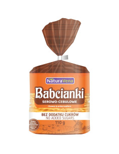 BABCIANKI SEROWO-CEBULOWE BEZ DODATKU CUKRÓW 110 g - NATURAVENA