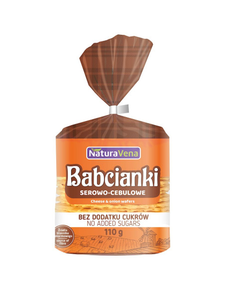 BABCIANKI SEROWO-CEBULOWE BEZ DODATKU CUKRÓW 110 g - NATURAVENA
