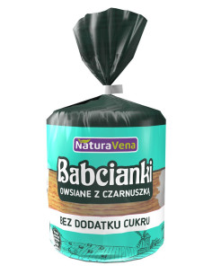 BABCIANKI OWSIANE Z CZARNUSZKĄ BEZ DODATKU CUKRÓW 100 g - NATURAVENA