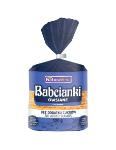 BABCIANKI OWSIANE BEZ DODATKU CUKRÓW 100 g - NATURAVENA