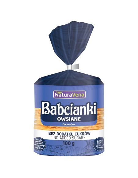BABCIANKI OWSIANE BEZ DODATKU CUKRÓW 100 g - NATURAVENA
