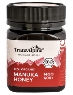 MIÓD MANUKA MGO 400+ BIO 250 g - TRANZALPINE