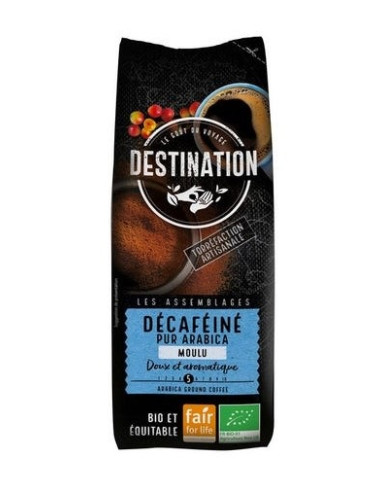 KAWA MIELONA BEZKOFEINOWA ARABICA 100 % FAIR FOR LIFE BIO 250 g - DESTINATION