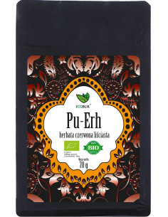 HERBATA CZERWONA LIŚCIASTA PU ERH BIO 70 g - ECOBLIK