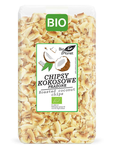 CHIPSY KOKOSOWE PRAŻONE BIO 400 g - BIO PLANET