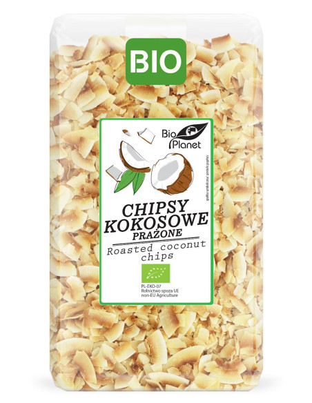 CHIPSY KOKOSOWE PRAŻONE BIO 400 g - BIO PLANET