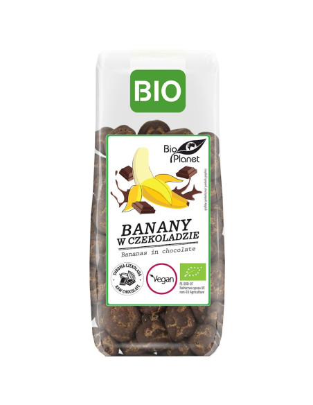 BANANY W SUROWEJ CZEKOLADZIE BIO 100 g - BIO PLANET