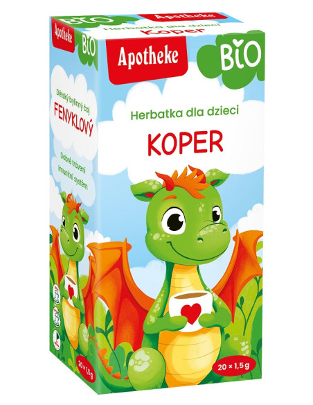 HERBATKA DLA DZIECI - KOPER WŁOSKI BIO (20 x 1,5 g) 30 g - APOTHEKE