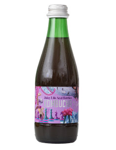KOMBUCHA O SMAKU JAGÓD ACAI (JUICY LIFE ACAI BERRIES) BIO 330 ml - KOMBUCHA BY LAURENT (PRODUKT SEZONOWY)