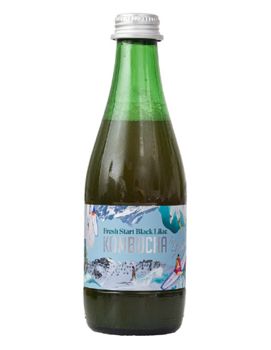 KOMBUCHA O SMAKU KWIATÓW CZARNEGO BZU (FRESH START BLACK LILAC) BIO 330 ml - KOMBUCHA BY LAURENT (PRODUKT SEZONOWY)