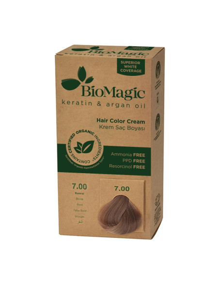 FARBA DO WŁOSÓW BLOND (7.00) 250 g - BIOMAGIC