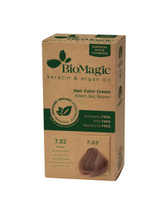 FARBA DO WŁOSÓW ZŁOTY BLOND (7.03) 250 g - BIOMAGIC