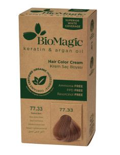 FARBA DO WŁOSÓW GŁĘBOKI ZŁOTY BLOND (77.33) 250 g - BIOMAGIC