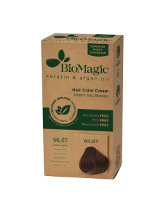 FARBA DO WŁOSÓW CZEKOLADOWY BRĄZ (66.07) 250 g - BIOMAGIC