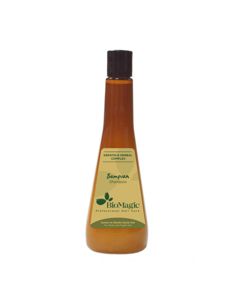 SZAMPON DO WŁOSÓW SŁABYCH I ŁAMLIWYCH Z KERATYNĄ 300 ml - BIOMAGIC