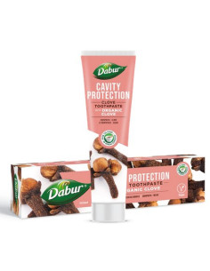 PASTA DO ZĘBÓW PRZECIWPRÓCHNICZA Z GOŹDZIKIEM BEZ FLUORU 100 ml - DABUR