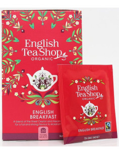 HERBATA CZARNA ENGLISH BREAKFAST FAIR TRADE BIO (20 x 2,5 g) 50 g - ENGLISH TEA SHOP ORGANIC