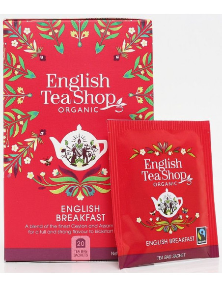 HERBATA CZARNA ENGLISH BREAKFAST FAIR TRADE BIO (20 x 2,5 g) 50 g - ENGLISH TEA SHOP ORGANIC