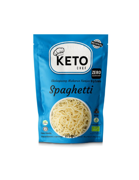 MAKARON (KONJAC) SPAGHETTI BEZGLUTENOWY BIO 270 g (200 g) - KETO CHEF