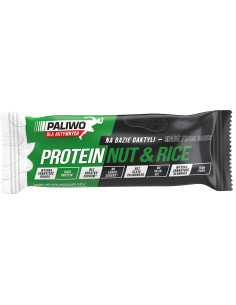 BATON PROTEINOWY ORZECHOWY Z BIAŁKIEM RYŻOWYM 50 g - PALIWO DLA AKTYWNYCH