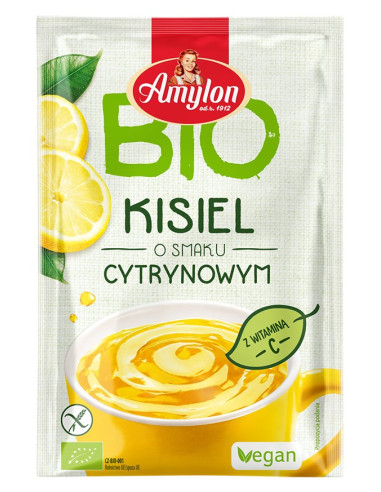KISIEL INSTANT O SMAKU CYTRYNOWYM BEZGLUTENOWY BIO 30 g - AMYLON