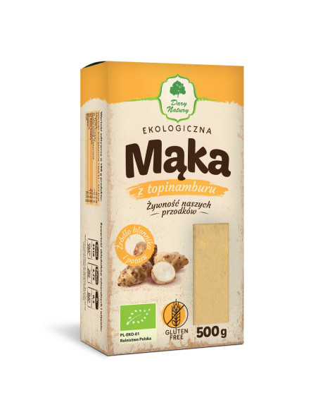 MĄKA Z TOPINAMBURU BEZGLUTENOWA BIO 500 g - DARY NATURY