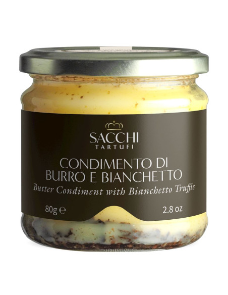 MASŁO KLAROWANE Z TRUFLĄ BIAŁĄ I SEREM GRANA PADANO 80 g - SACCHI TARTUFI