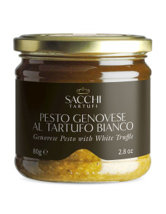 PESTO GENOVESE Z TRUFLĄ BIAŁĄ 80 g - SACCHI TARTUFI