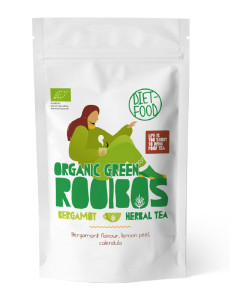 HERBATKA ROOIBOS ZIELONY BERGAMOTKA BIO 100 g - DIET-FOOD