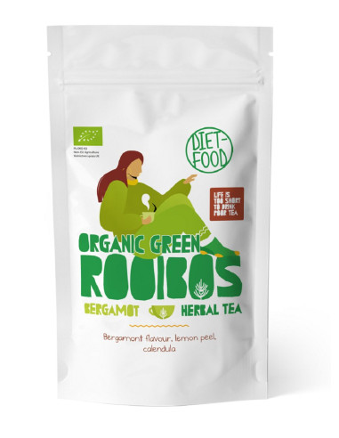 HERBATKA ROOIBOS ZIELONY BERGAMOTKA BIO 100 g - DIET-FOOD