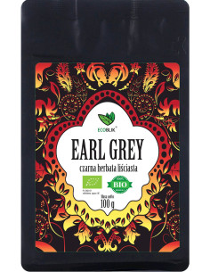 HERBATA CZARNA LIŚCIASTA EARL GREY BIO 100 g - ECOBLIK