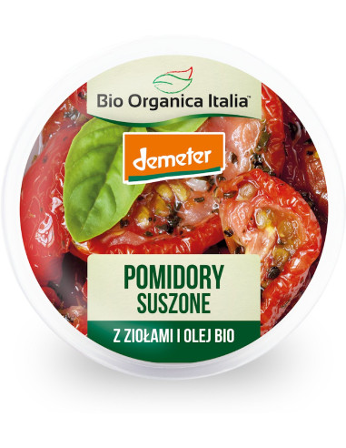 POMIDORY SUSZONE Z ZIOŁAMI DEMETER BIO 125 g - BIO ORGANICA ITALIA