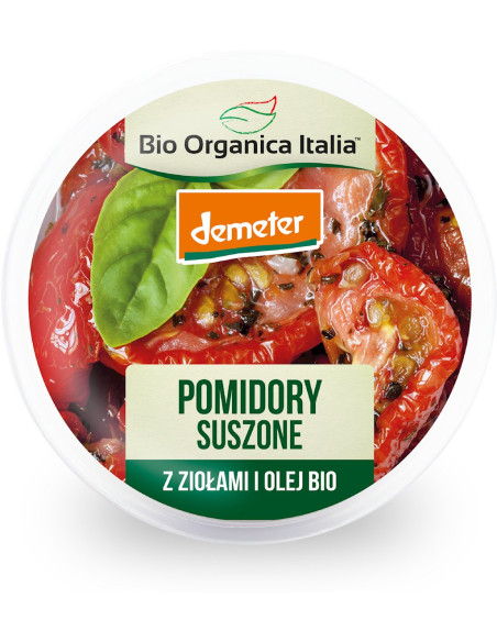 POMIDORY SUSZONE Z ZIOŁAMI DEMETER BIO 125 g - BIO ORGANICA ITALIA