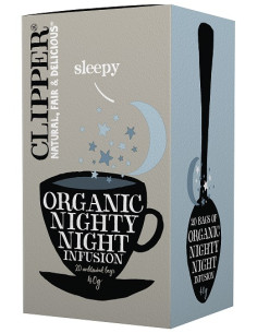 HERBATKA Z RUMIANKIEM I MELISĄ (NIGHTY NIGHT) BIO (20 x 2 g) 40 g - CLIPPER