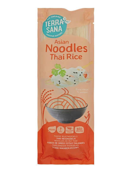 MAKARON (RYŻOWY) NOODLE SPAGHETTI BEZGLUTENOWY BIO 250 g - TERRASANA
