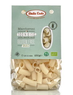 MAKARON (RYŻOWY) RURKA MACCHERONI BEZGLUTENOWY BIO 250 g - DALLA COSTA