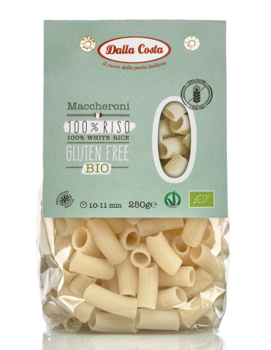 MAKARON (RYŻOWY) RURKA MACCHERONI BEZGLUTENOWY BIO 250 g - DALLA COSTA